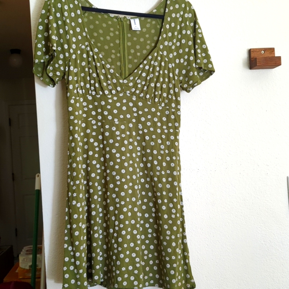 Green Floral Dress